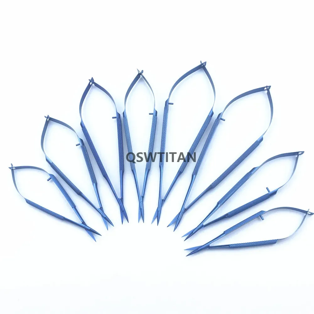 Ophthalmic Micro Cornea Scissors Orthopaedics Veterinary Surgical Instruments Titanium 12.5cm-18cm