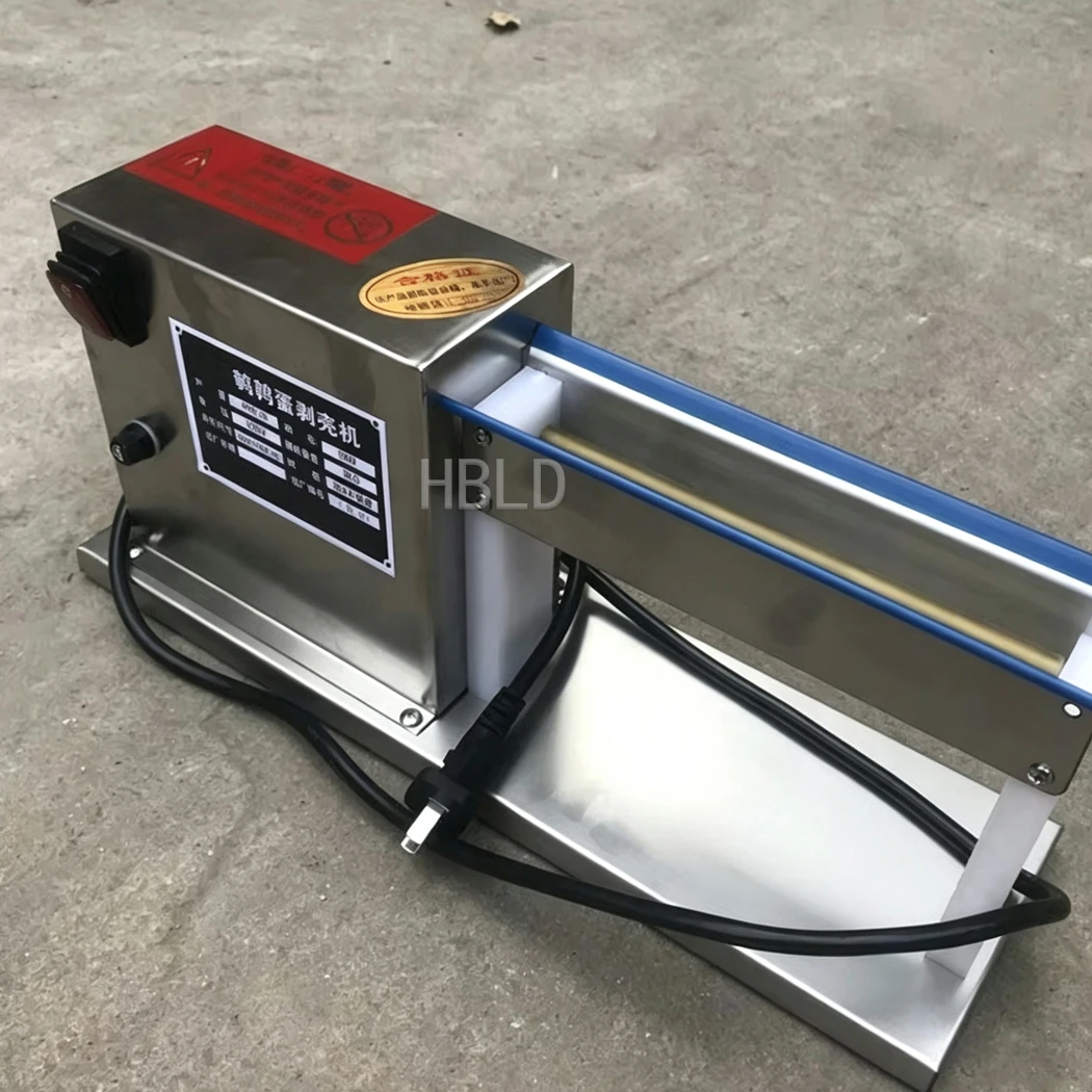 Quail Egg Shelling Machine Commercial Bird Egg Peeler Stainless Steel 28W for Food Processing Restaurant Use