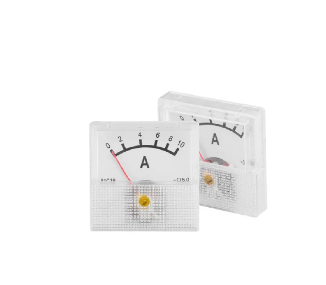 91C16 40X40MM 10A DC Analog Ammeter Pointer Type Current Voltage Measuring Instrument