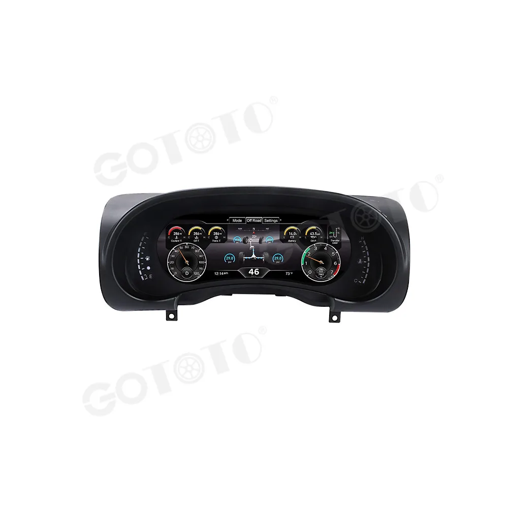 Vertical Tesla Screen For Jeep Wrangler 2007‑2010 Digital Cluster Virtual Cockpit Car Multimedia Player Speed Meter Dashboard