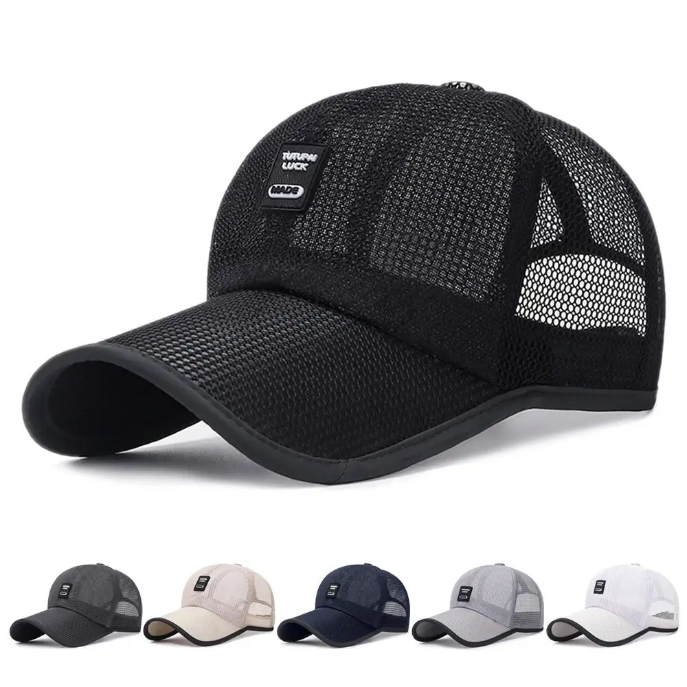 

Adjustable Quick Dry Cotton Sun Hat Mesh Baseball Cap Snapback Hats