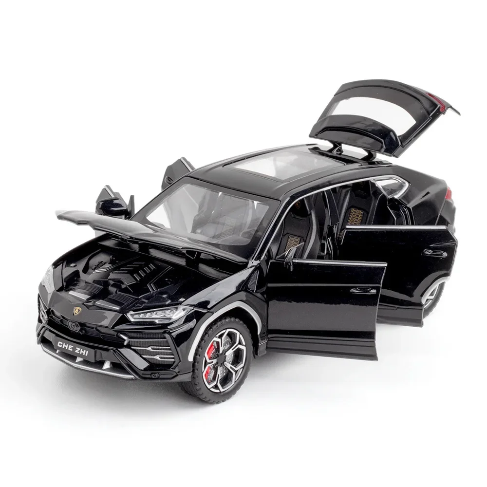 1:24 Lamborghini Urus Bizon Legering Model Comeback Geluid En Lichtsimulatie Speelgoed Auto Boy Display Cadeau