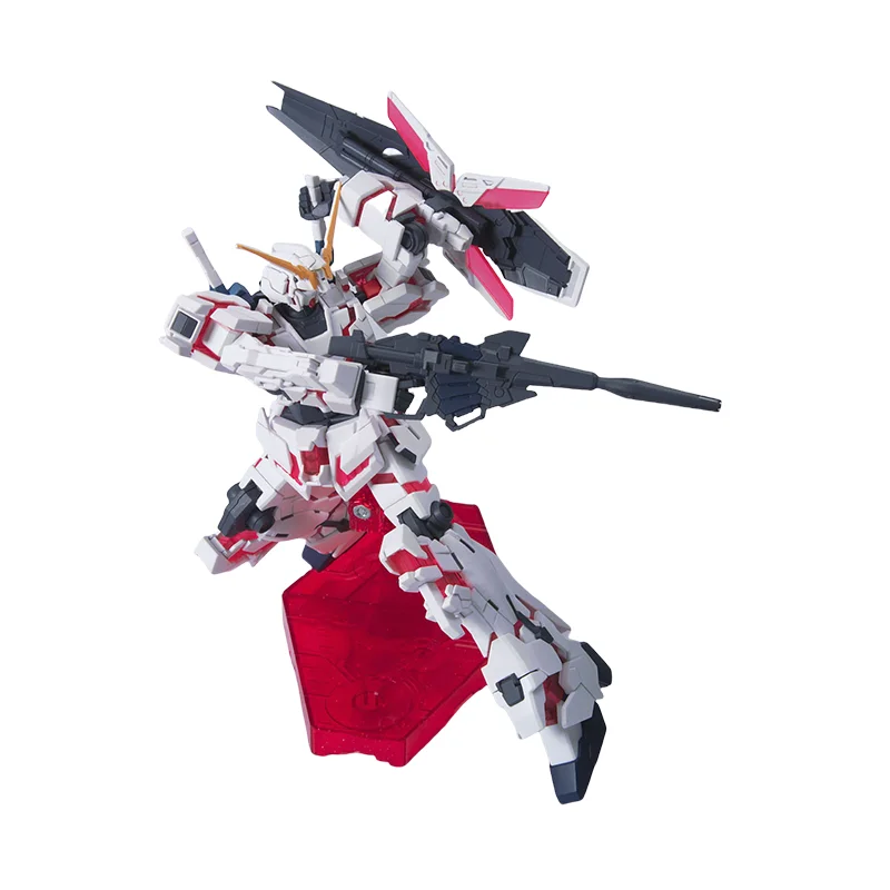 Bandai Original GUNDAM Anime Modèle HGUC 1/144 RX-0 ummy CORN GUNDAM Action Figure Assembly Jouets pour Enfants