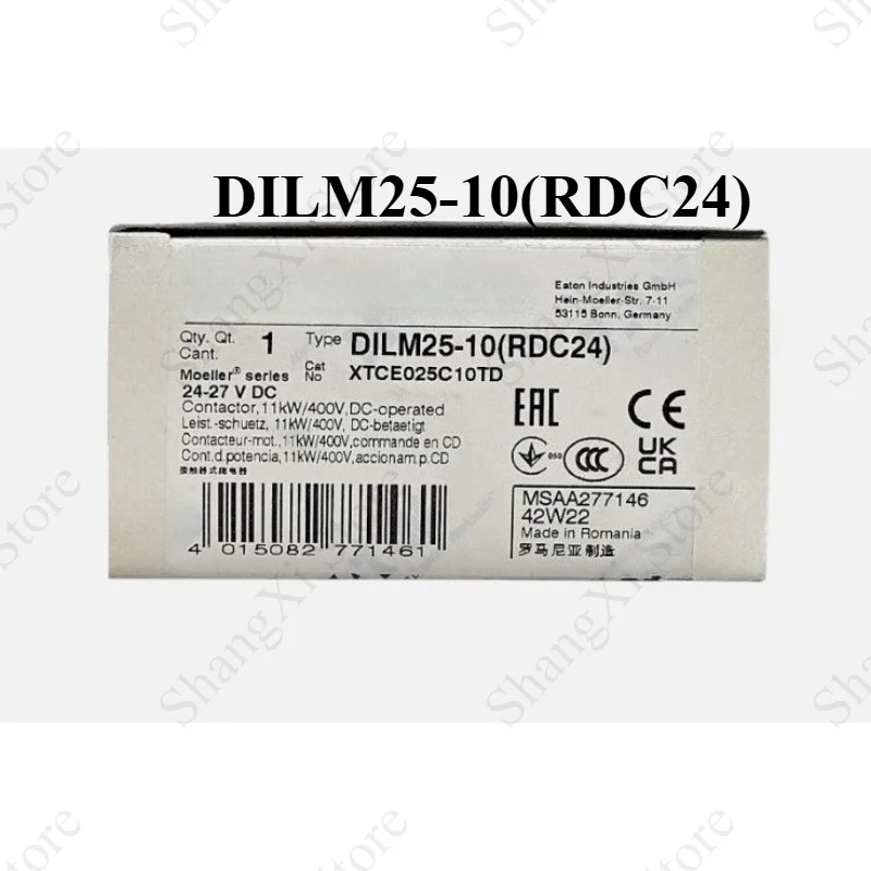 1PC Brand New DILM25-10(RDC24) XTCE025C10TD 24-27V Contactor Fast Delivery