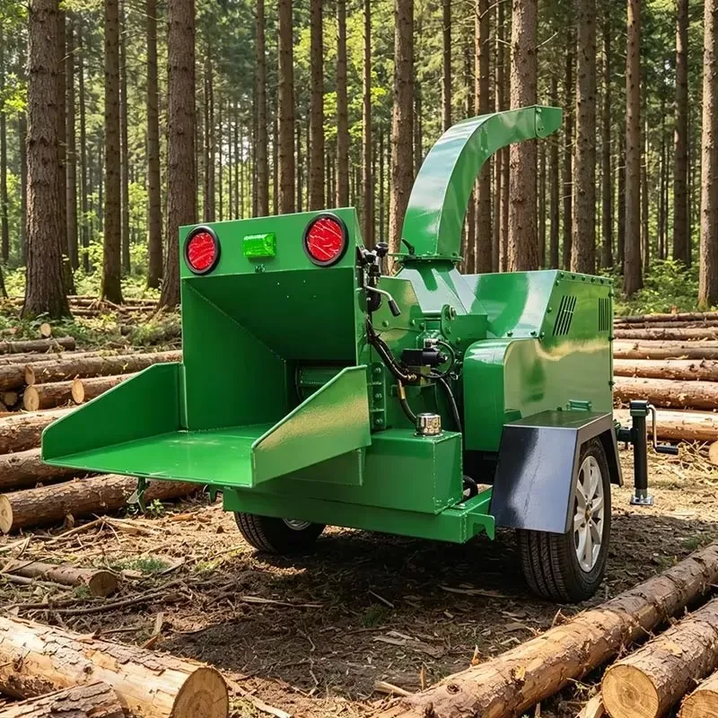 Low Noise Portable Wood Chipper Branch Shredder Great Price