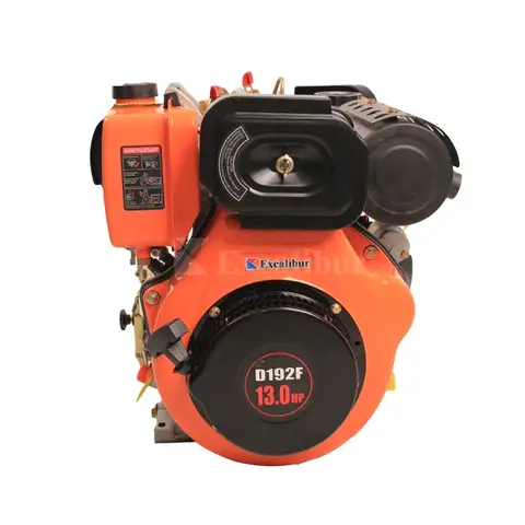 Excalibur Single Cylinder 4 Stroke Air-cooled Electric Start 13HP Engine With die sel Fuel