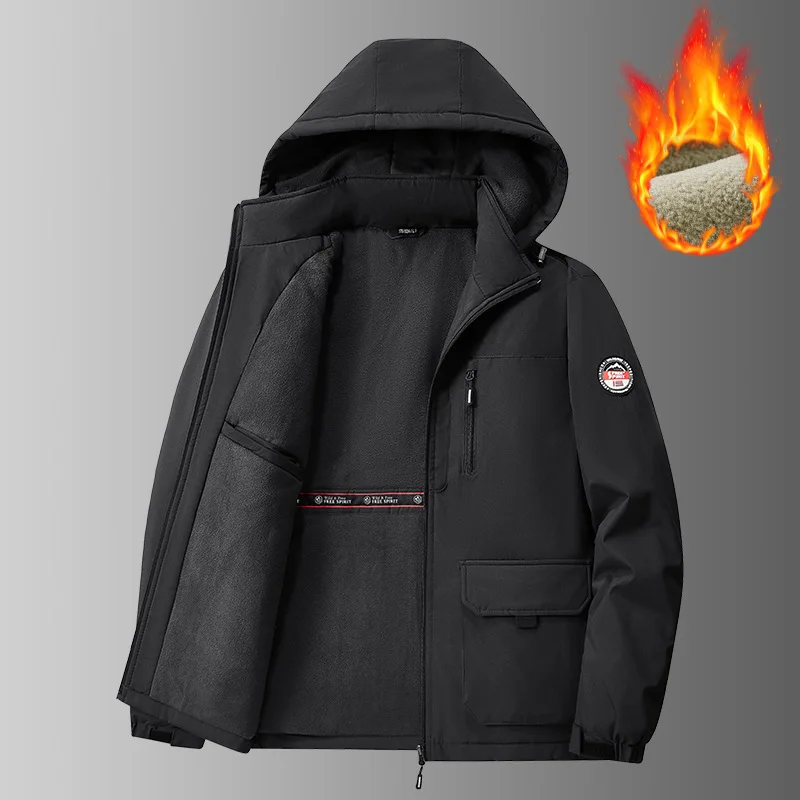 

Large-size Tooling Outdoor Jacket,cotton-padded, Piled and Thickened Windproof, Waterproof and Warm Cotton-padded Jacket