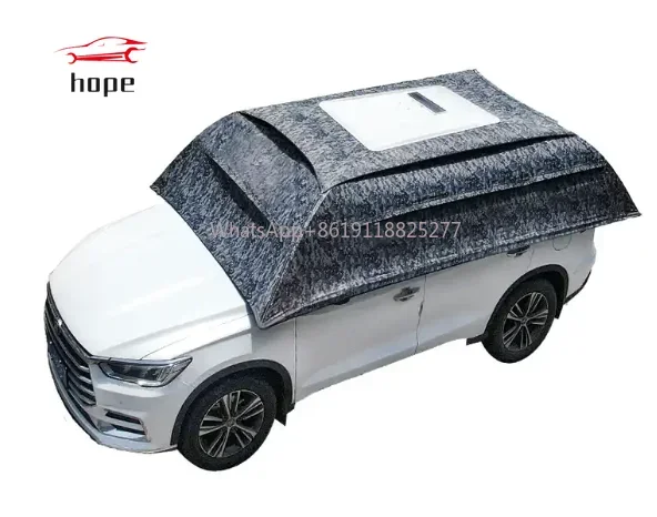 Car Umbrellas With Remote Control Roof Smart Car Parasol Portable Folding Outdoor Fully Automatic Car Sunshade