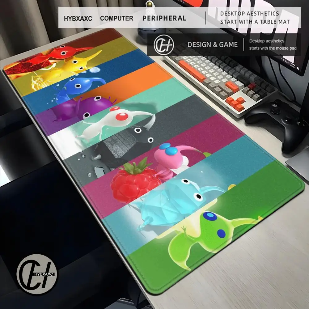 Classic Animation P-Pikmin Mouse Pad Cute HD Desk Mat Extended Gaming Keyboard Mat Large 90x40 Pikmins Creative Cartoon Mousepad