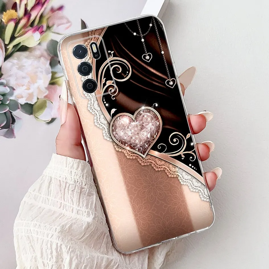 Silicone Case For OPPO A16 Cover CPH2269 Marble Phone Cases Dragon Lion Soft TPU Back Cover For OPPO A16S A54S 4G CPH2273 Fundas