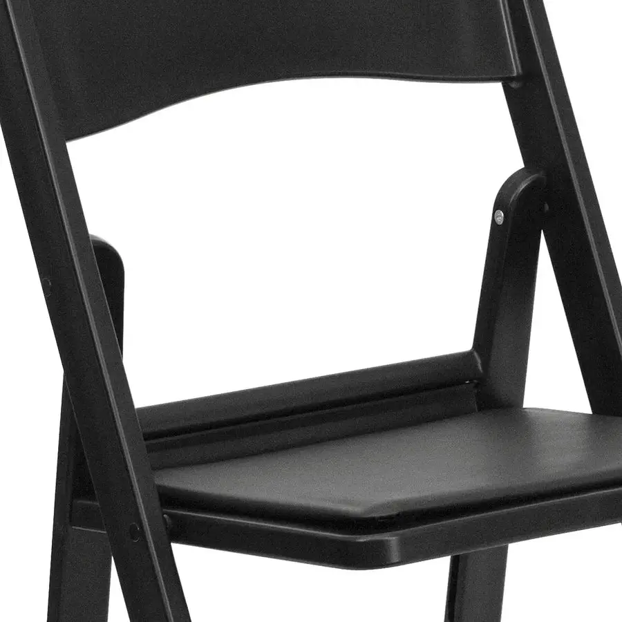 

Hercules Series Folding Chair Black Resin 1000LB Weight Capacity Comfortable Event Chair Light Weight Folding Chair
