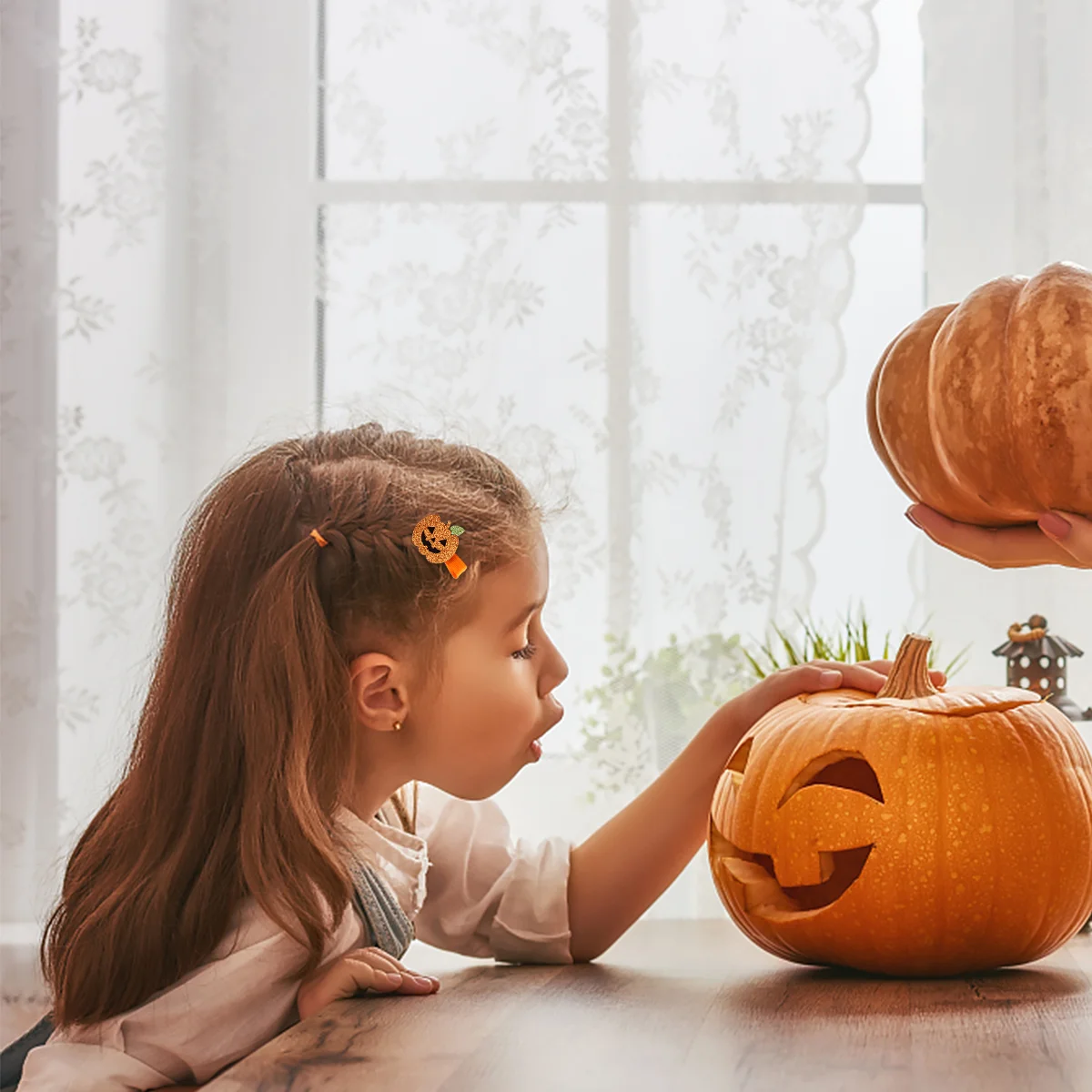 Pinces à cheveux en acier inoxydable pour enfants, épingles à cheveux pour enfants, coiffure d'Halloween, Aliments, fille