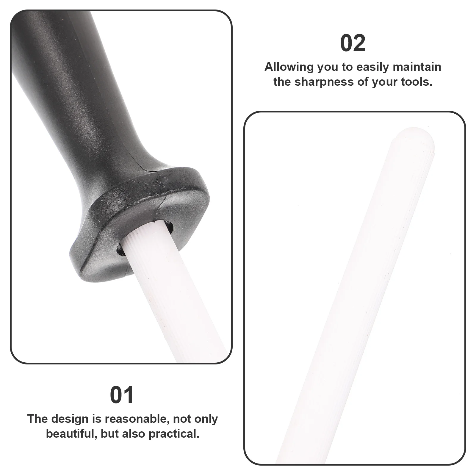 

Handheld Sharpener Rod For Kitchen Cutter Scissor Portable Wear-Resistant Multi-Function Sharpening Tool Home Supply