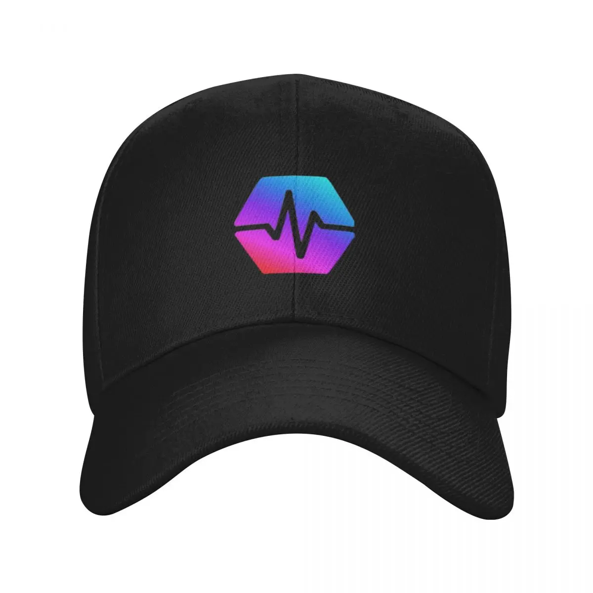 

Awesome Hexagonal Cubes Hex Crypto Logo Design Baseball Cap designer cap black beach hat Boy Women's