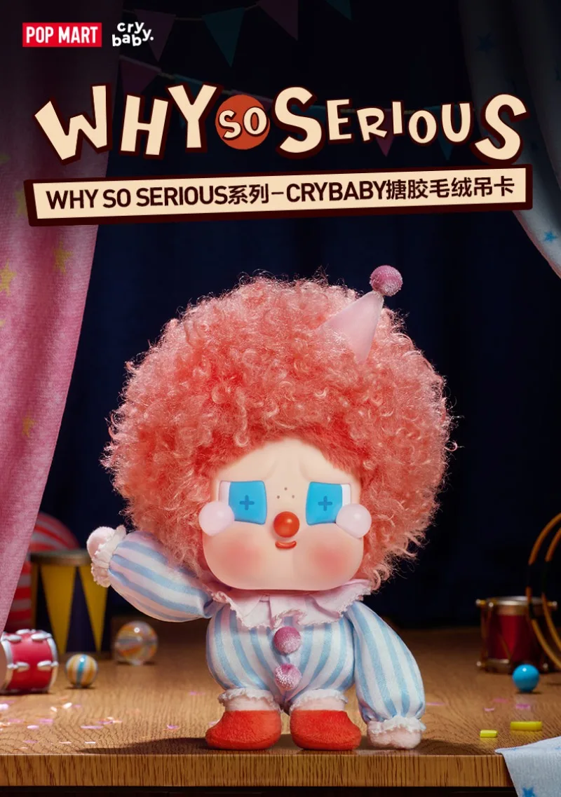 POPMART جديد الأصلي حقيقي لماذا سلسلة خطيرة جدا CRYBABY الفينيل هالوين معلقة بطاقة مفاجأة صندوق أعمى لطيف هدية عيد ميلاد