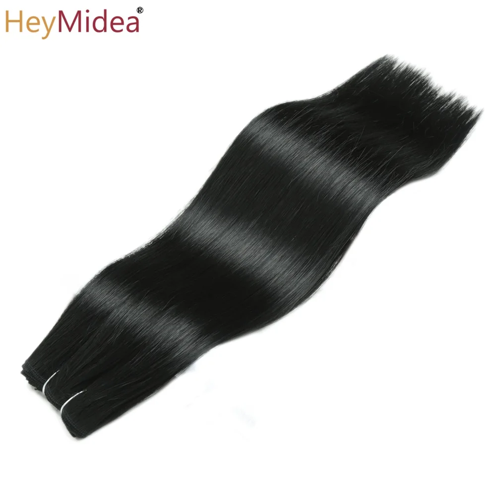 18Inch 150g Straight Hair Bundles Extensions Protein Smooth Ombre Hair Weaving Synthetic Straight Hair Bundles Full to End