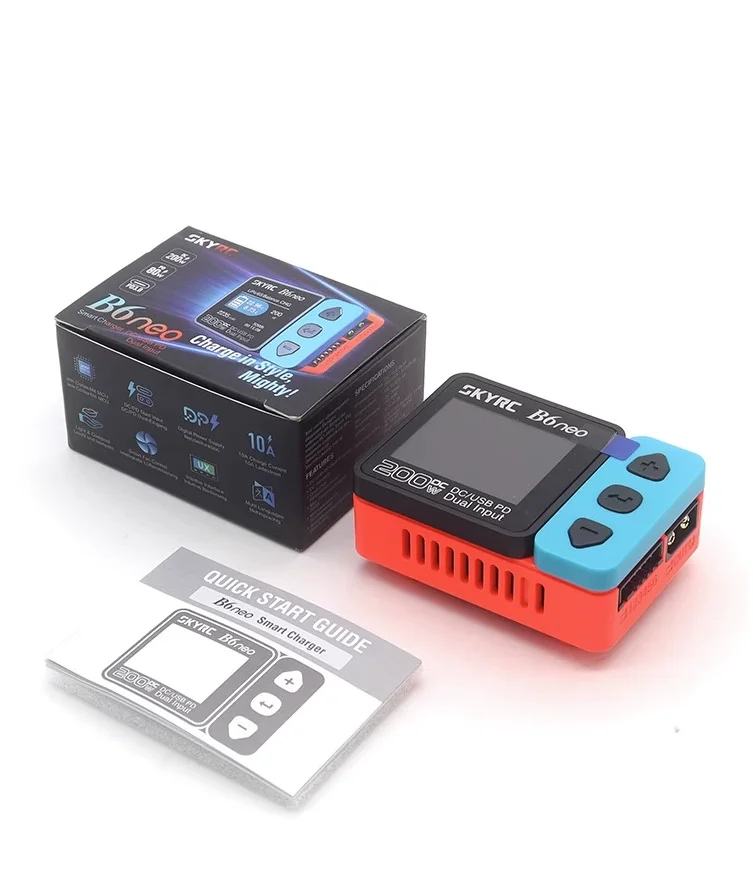 SkyRC B6 Neo Smart LiPo Balance Charger & Discharger – 200 Вт постоянного тока, PD 80 Вт, Compact 6S, для LiPo и литий-ионных аккумуляторов (модель SK- 100198