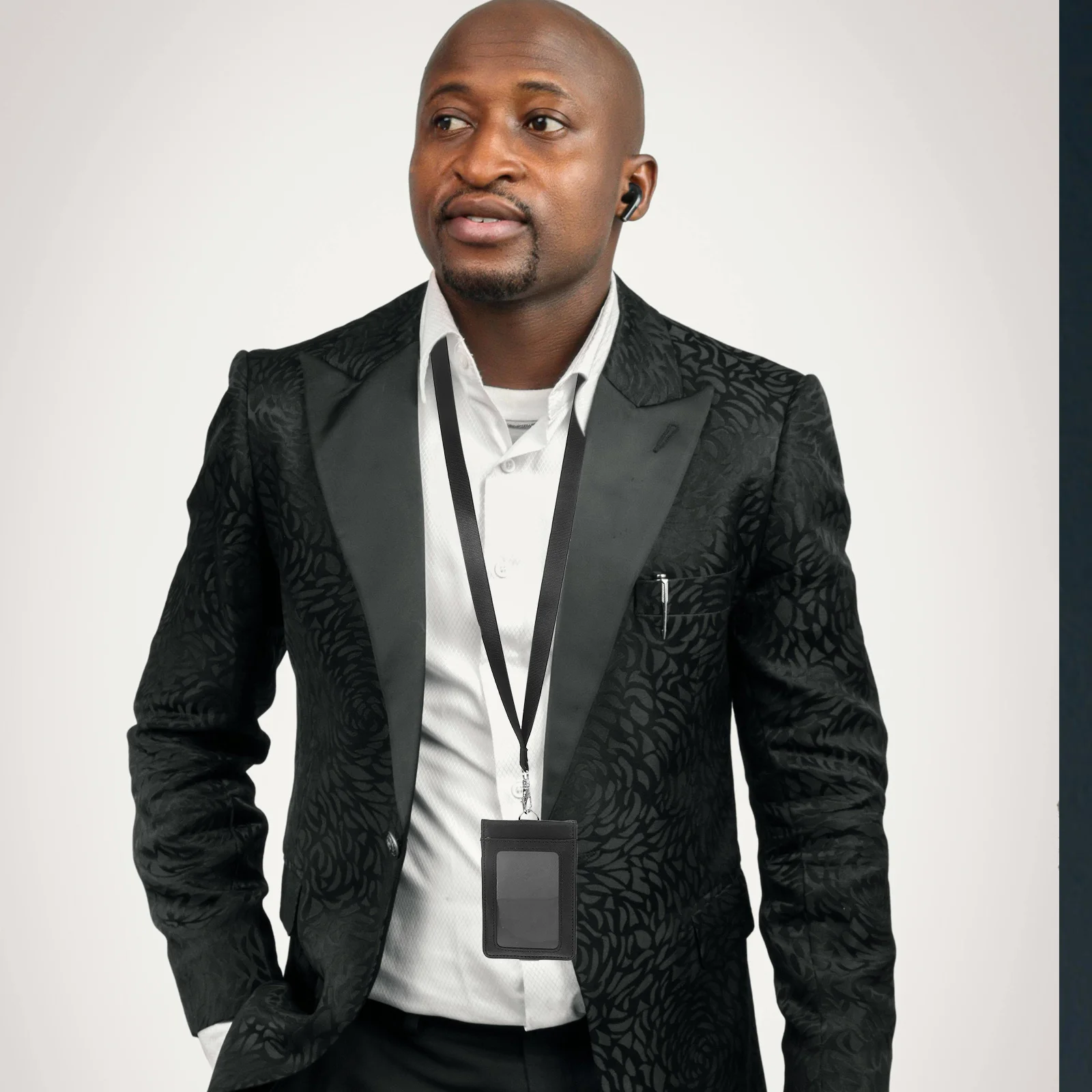 

Id Card Holder Vertical Design with Lanyard Multiple Card Slots for Office Business Professional Use Badge Sleeve