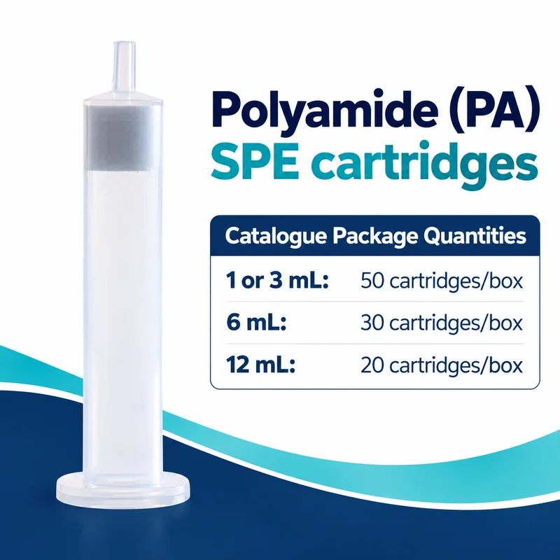 SELTON  Polyamide (PA) SPE Cartridges, 100–2000 mg Sorbent, 1/3/6/12 mL Cartridge Options