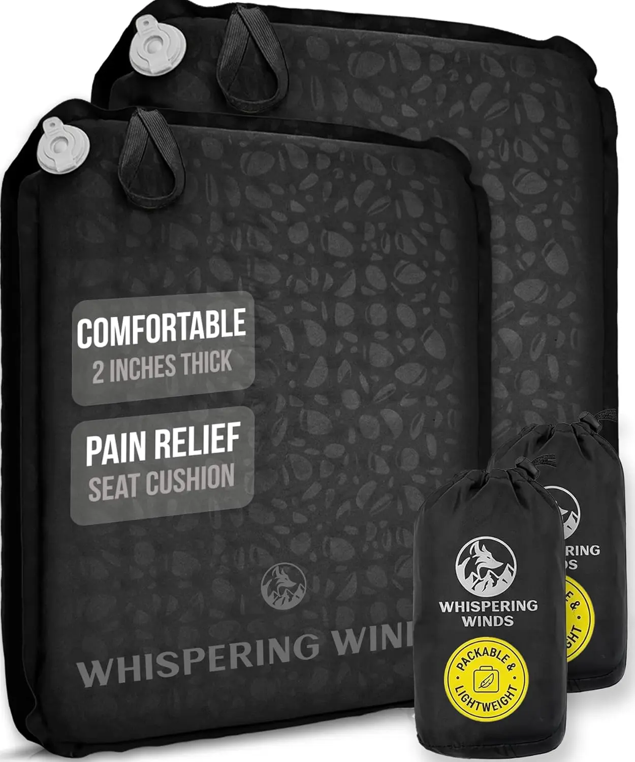 

Надувная подушка для сиденья для путешествий, кемпинга, автомобиля - удобная надувная подушка из пеноматериала