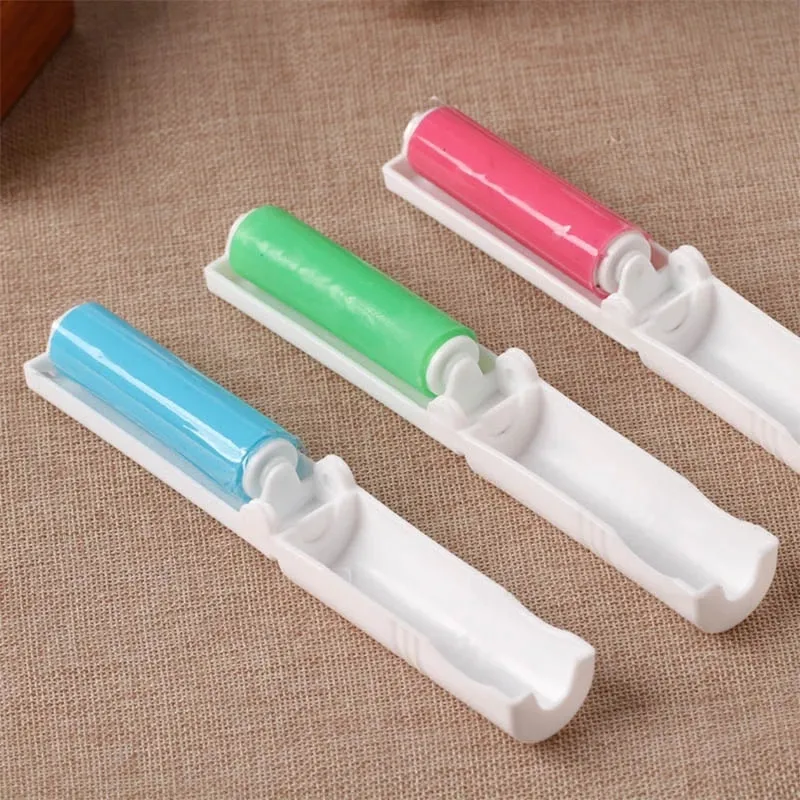 Portable Washable Foldable Lint Rollers Brushes Water Sticky Hair Pet Hair Remover Clothing Dust Suction Brush Cleaning Tools