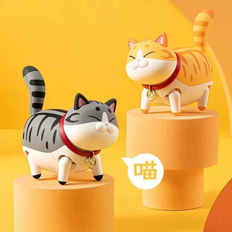 Take Meow Walk Blind Box Electric Cat Walk Small Fat Cat Cute Pet Model Play Handmade Toy Cute Ornament Festival Gift