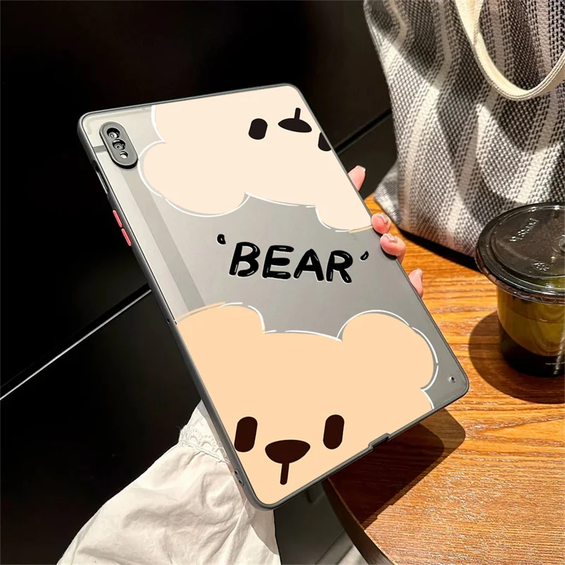 For Samsung Galaxy Tab A8 10.5 A7 S6 Lite S7 S8 S9 11in S7 Plus S7 FE S8 S9 FE Plus 12.4 Case Cartoon Bear Graffiti Dog PC Cover