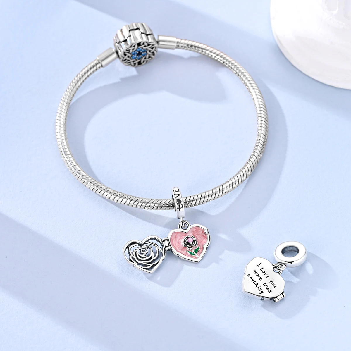 Silver Tiger Lion Boy Girl Charms Beads Fit Original Bracelet Bag Keychain Earring Charm Bead Pendant Diy Women Jewelry Gift view 2