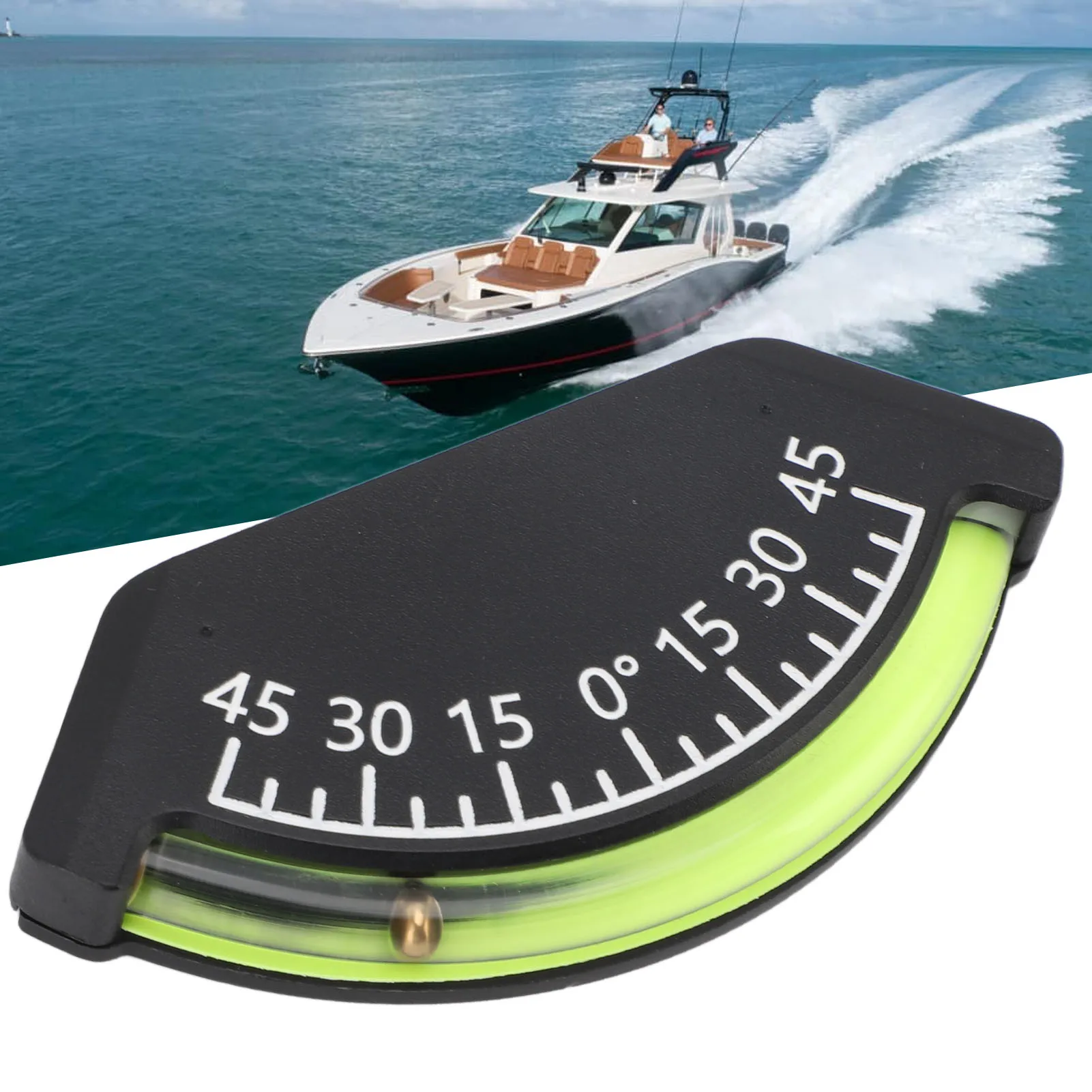 45 Deg Inclinometer Accurate Measurement Proof Easy Install for Off Road Vehicle Truck RV Trailer Boat RV Inclinometer