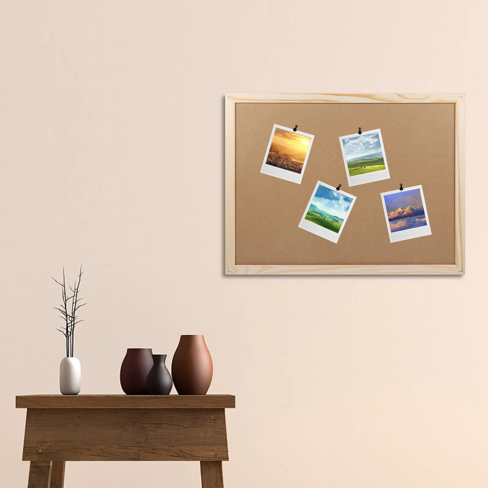 Announcement Cork Board Reminder Memo Notice Bulletin Board for Office Classroom Home Display Message Panel Bulletin Boards