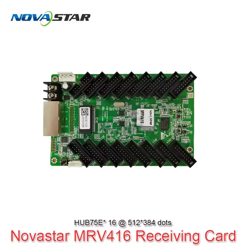 بطاقة استقبال شاشة عرض LED Novastar MRV412-N مع 12 * منافذ HUB75E بطاقة استقبال الإعلانات الرقمية