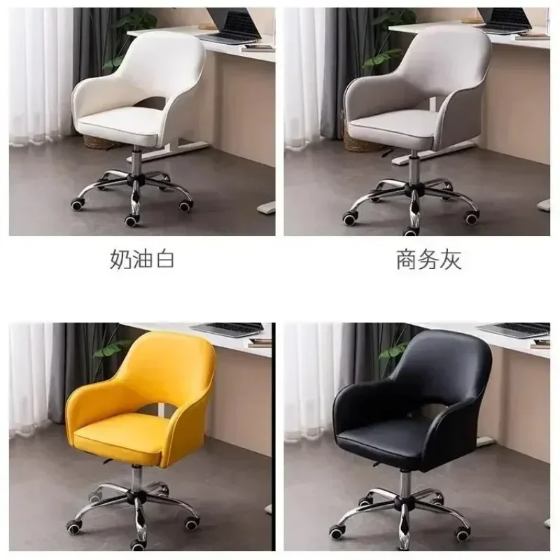 HOT Internet Celebrity Dormitory Student Study Desk Backrest Stool Computer Chair Home Sedentary Comfortable Swivel Bedroom Make