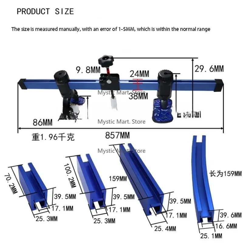 مجتذب الصفائح المعدنية للسيارات مع دعامة توتر دوران 360 درجة #4
