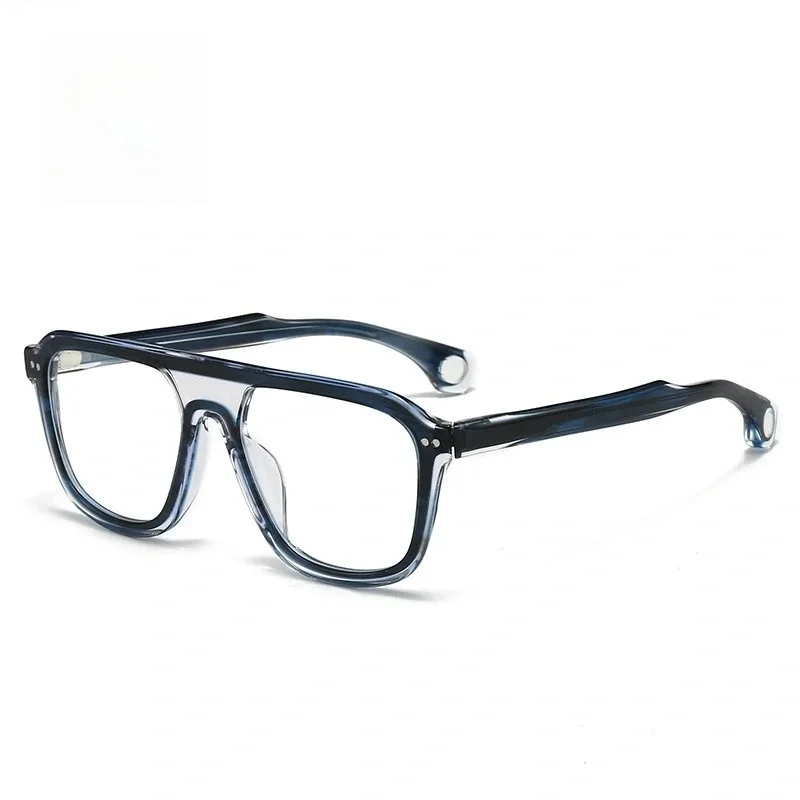 Оптические комбинированные цветные ацетатные квадратные очки Belight с двойным мостом в форме авиатора, ретро винтажные очки BURNHAM