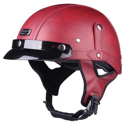 

Vintage Motorcycle Helmet Moto Bike DOT approved Open Half Face Free gift Motocross Helmets Motorbike Helm