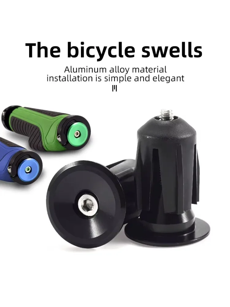 AliExpress NONE Bicycle Grip Handlebar End Cap Aluminium Alloy Lock MTB Mountain Bike Handlebar Grips End Plugs Bicycle Accessories