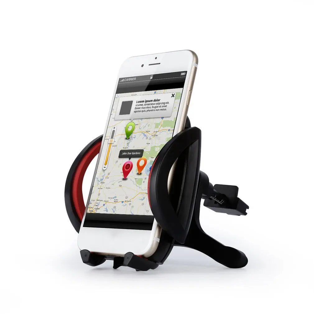 Universal Car Can Rotate 360 Degrees Car Air Vent Phone Holder Navigation for 47-94mm Width Cellphone