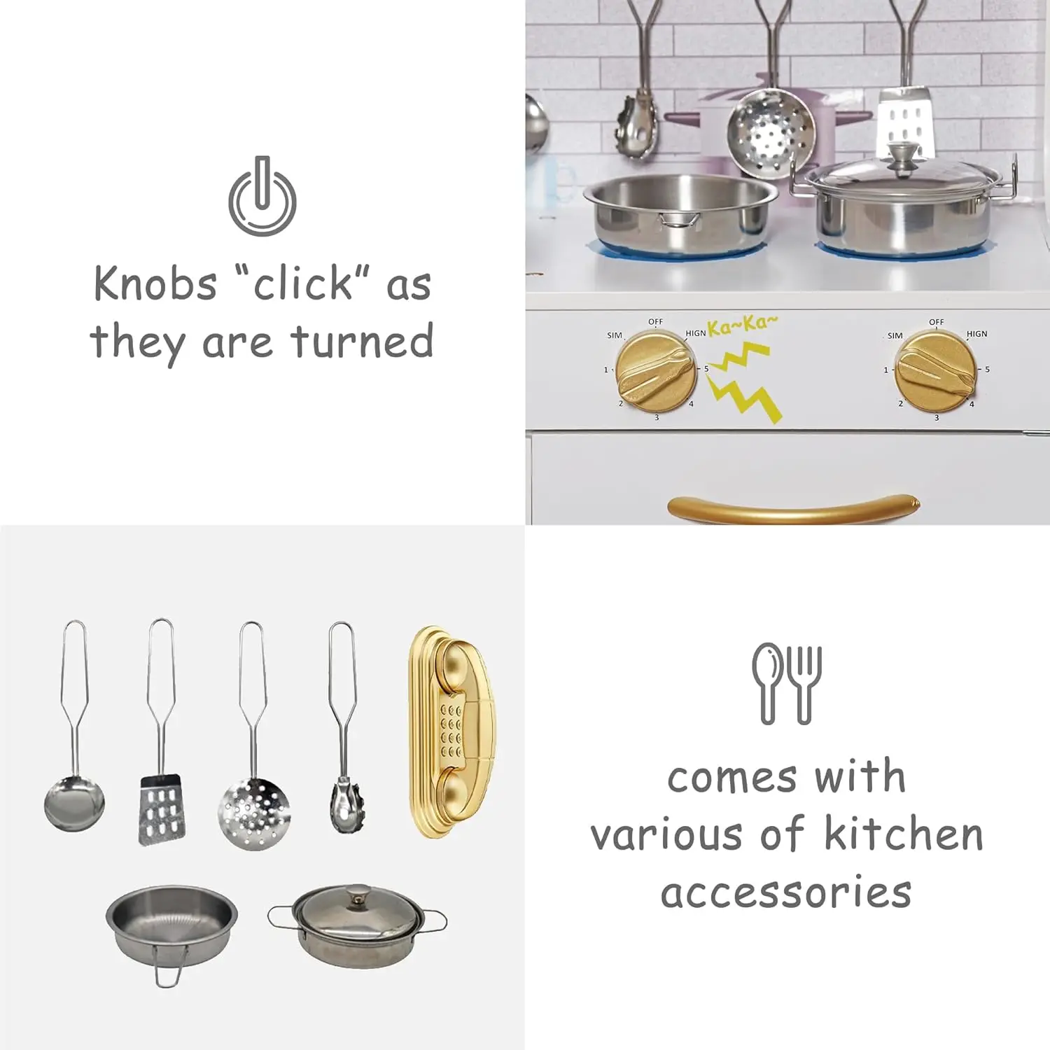 Ensemble de jouets de cuisine en bois avec lumière pour enfants, jouets de simulation pour enfants, évier, four, micro-ondes, cuisine