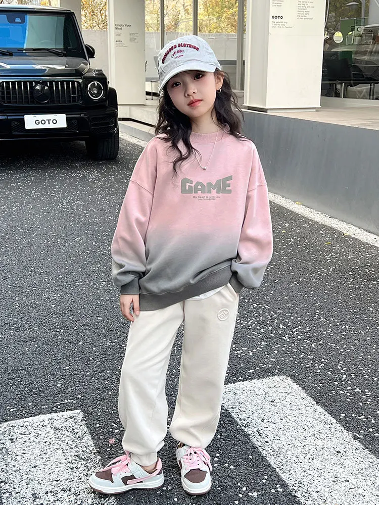 Girl Loose Pullover Hoodie Clothes for Teens Fashion Kids Sweatshirt Hoodies Casual StreetwearHarajuku Cool 6 8 10 12 14 Years