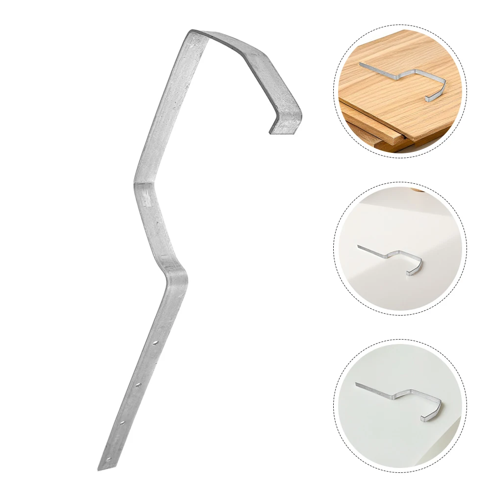 

6 Pcs Gutter Bracket Support Metal Accessories Roof Iron Fixed Rain Racks Durable Stable Seamless Compatibility Easy