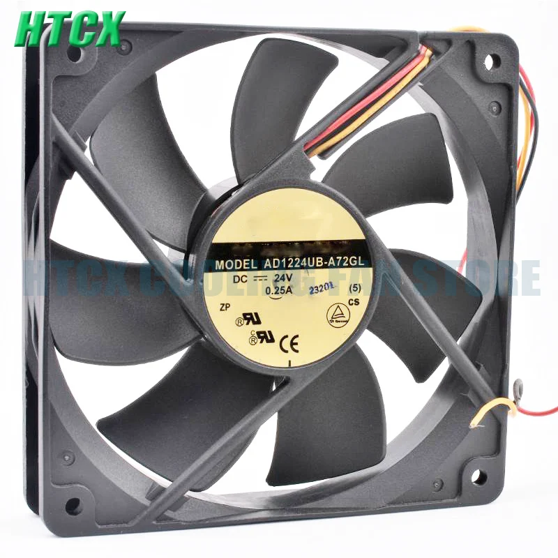 NEW 12CM AD1224UB-A72GL 12025 24V 0.25A Speed Measuring Cooling Fan