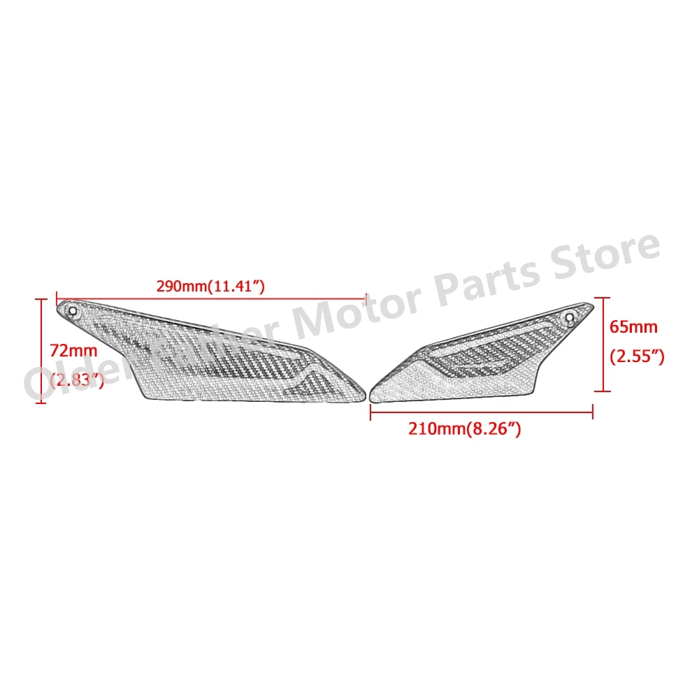 Motorcycle Accessories Real Carbon Fiber Lateral Covers Guard Protection Side Cover For HONDA XADV X-ADV 750 XADV750 2021-2022