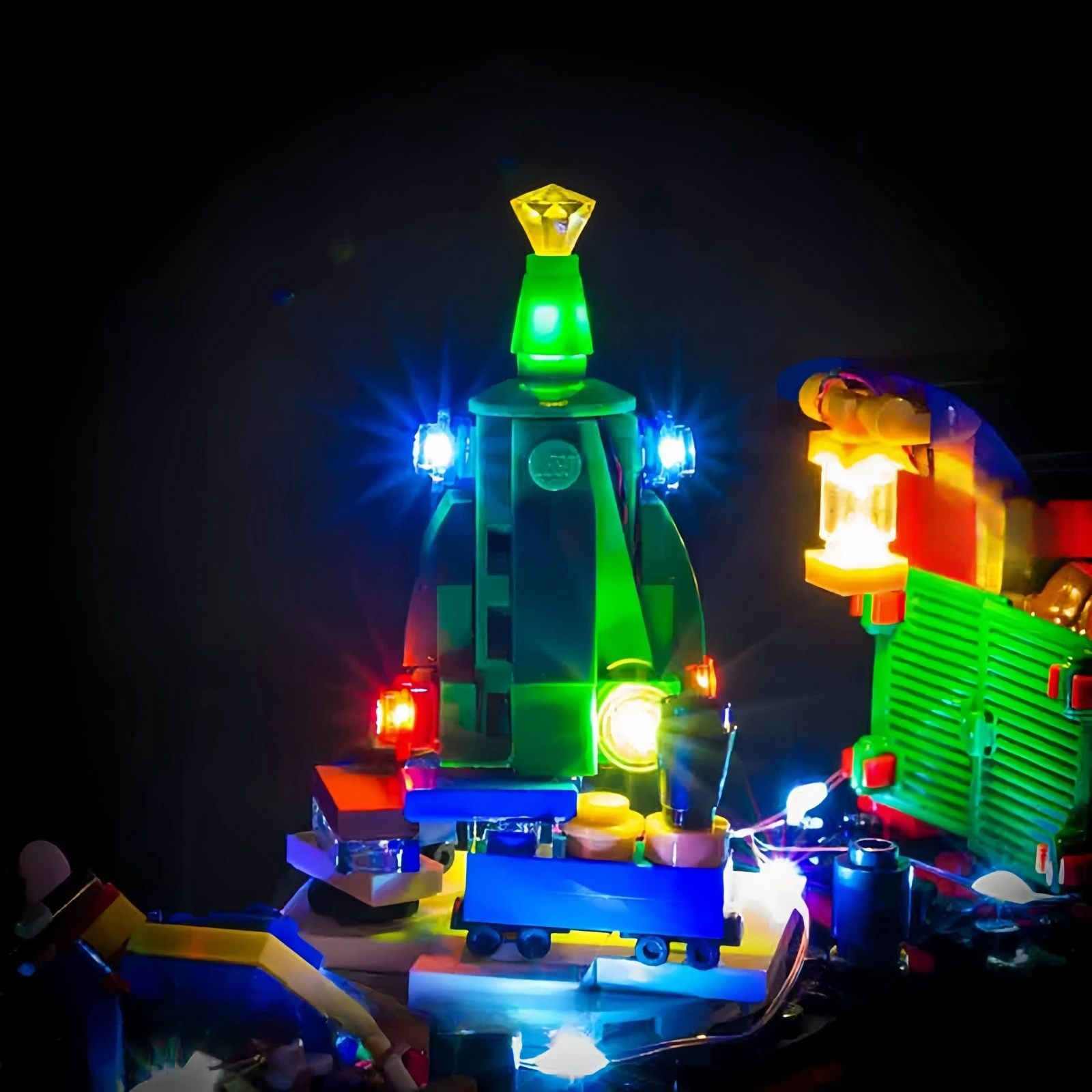 HPROSPER 5V LED Lighting (No Model) For LEGO 10254 Creator Winter Holiday Train Light Up your Building Blocks With Battery box