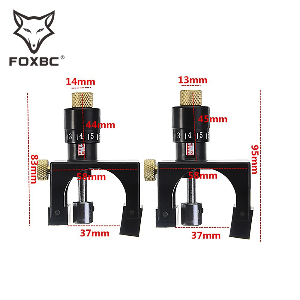 FOXBC Adjustable Magnetic Planer Jointer Knife Setting Jig Blade Gauge Setter For Woodworking Setter Tool 2Pcs