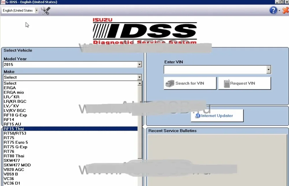 AutoEPC For Isuzu G-IDSS EXPORT 2024- Isuzu Diagnostic Service System+Keygen