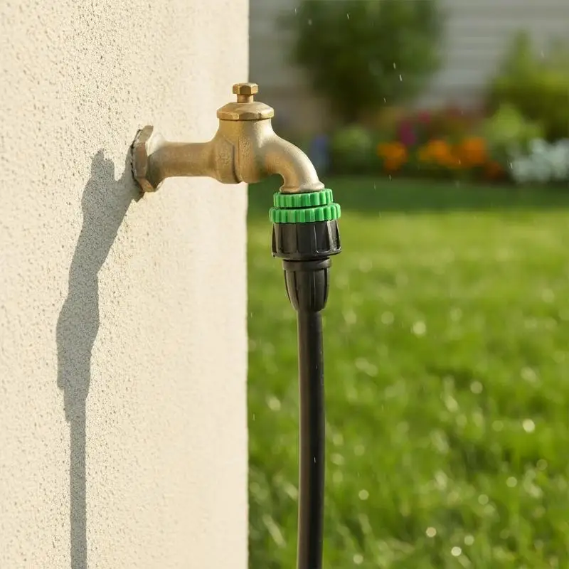 1/3Pcs Garden Water Hose Quick Connector Plastic Pipe Adapter Lock Nut Coupling For Lawn Irrigation Watering