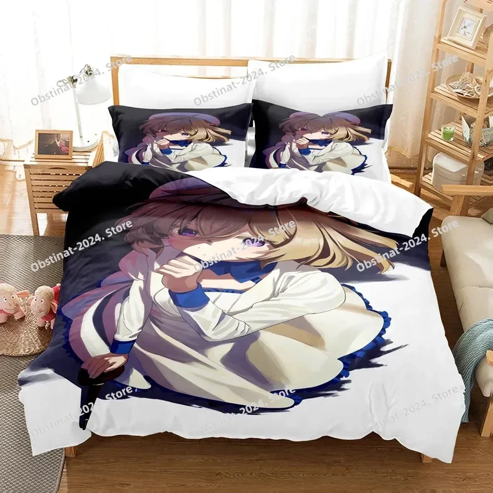 3D Anime InSpectre Fictitious reasoning Bedding Set Duvet Cover Full Queen King Size Pillowcase Bed Printed Aldult Kid Bedroom 4