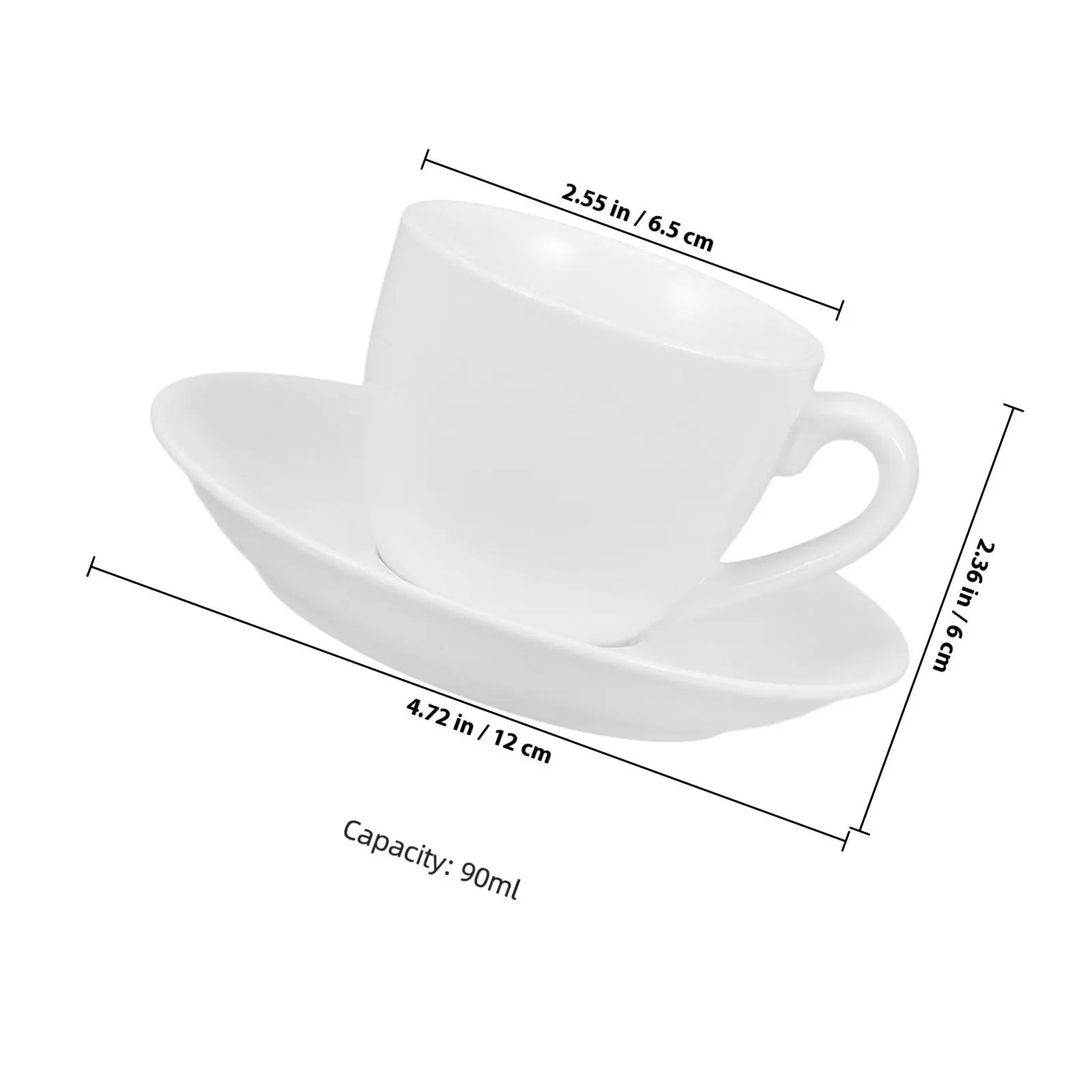 1Set Coffee Cup Saucer Simple Style Ceramic Tea Cup Set Stable Base Drinking Cups for Coffee Tea Milk Juice Home Office - view 6