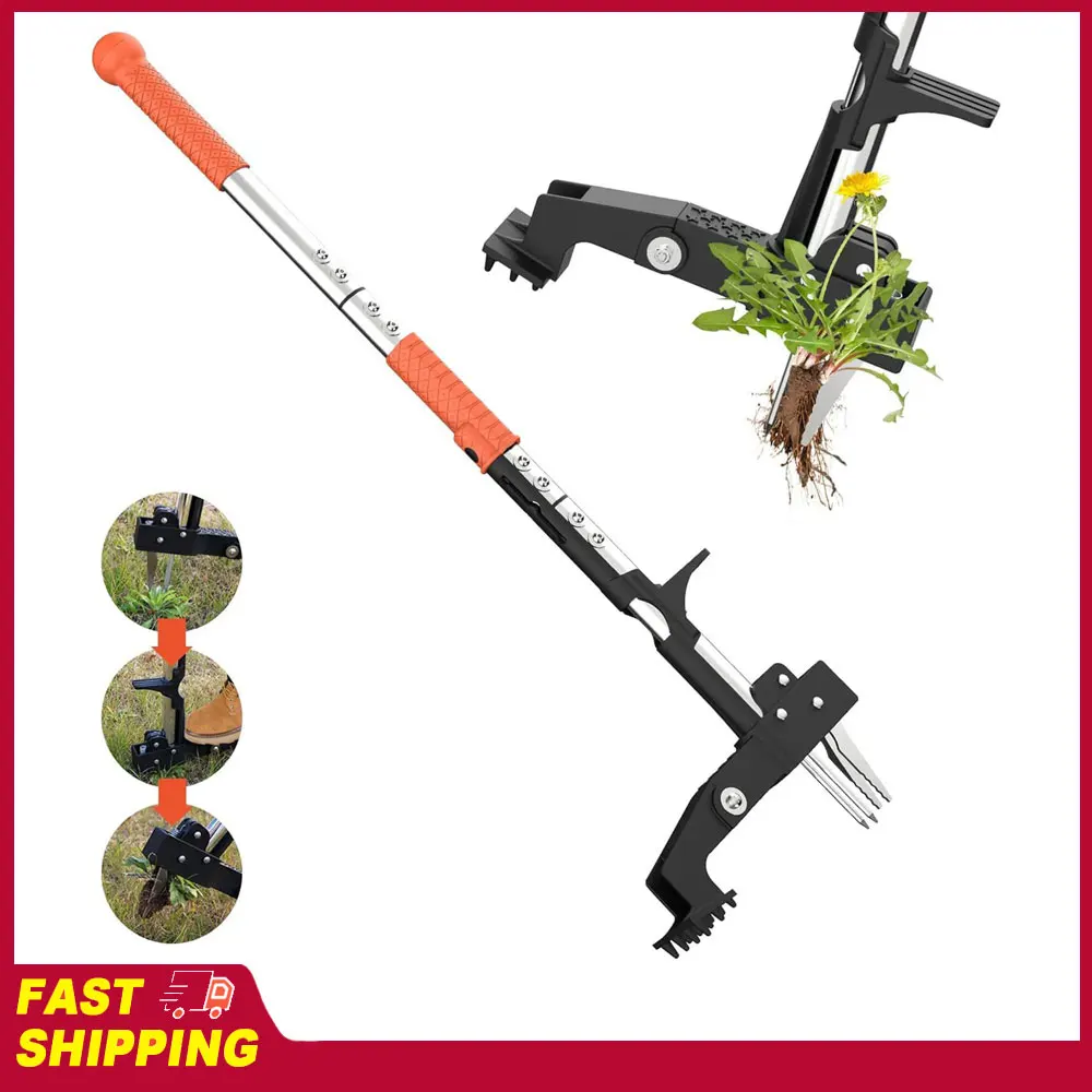 lightweight-aluminum-quick-adjustable-gardening-stand-up-weeder-puller-with-ergonomic-long-handlewith-weed-puller-tool-for-home