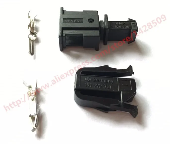 1 Set 1 Pin 191972701 1-929595-1 High Quality Male Female Kit Sensor Electrical Power Cable Connector For VW
